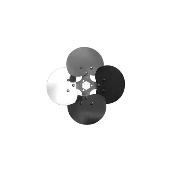 Lau Four Wing Free Air Fan Blade, Interchangeable Hub, Aluminum Blade, CW, 10" Dia., 23 Degree Pitch 4F1023CW - main